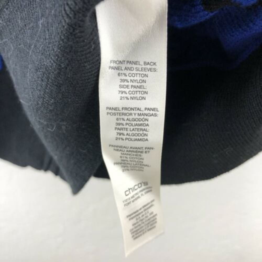 Zenergy By Chico’s Jacket Front Zip $109 Blue 0 - Picture 3 of 4